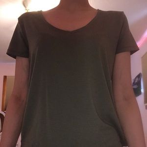 Army green T-shirt